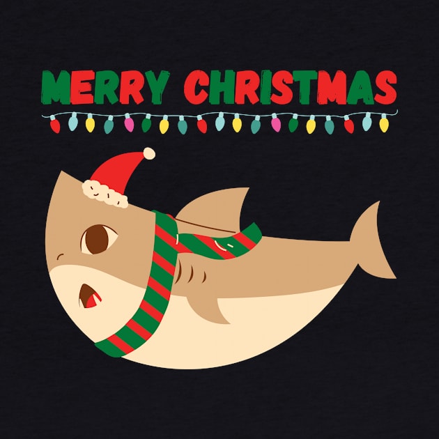 Merry Christmas shark by Ieva Li ART